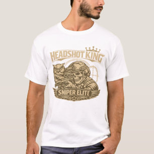 T-shirt Headshot King Sniper Elite Tee