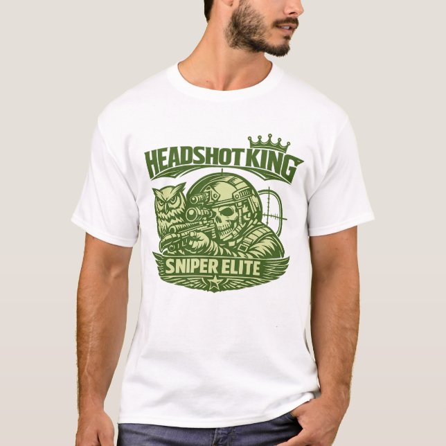 T-shirt Headshot King Sniper Elite Tee (Devant)