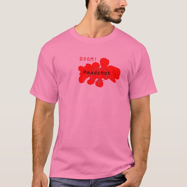 T-shirt Headshotted le n00b (Devant)