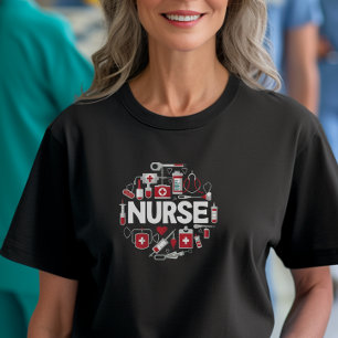 T-shirt Healing Hands, Loss Hearts : Nurse Pride