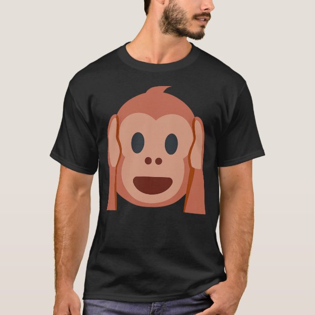 T-shirt Hear No Evil Kikazaru Monkey (Devant)