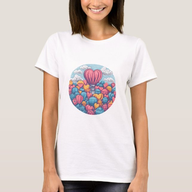 T-shirt Heart Balloon Oasis (Devant)