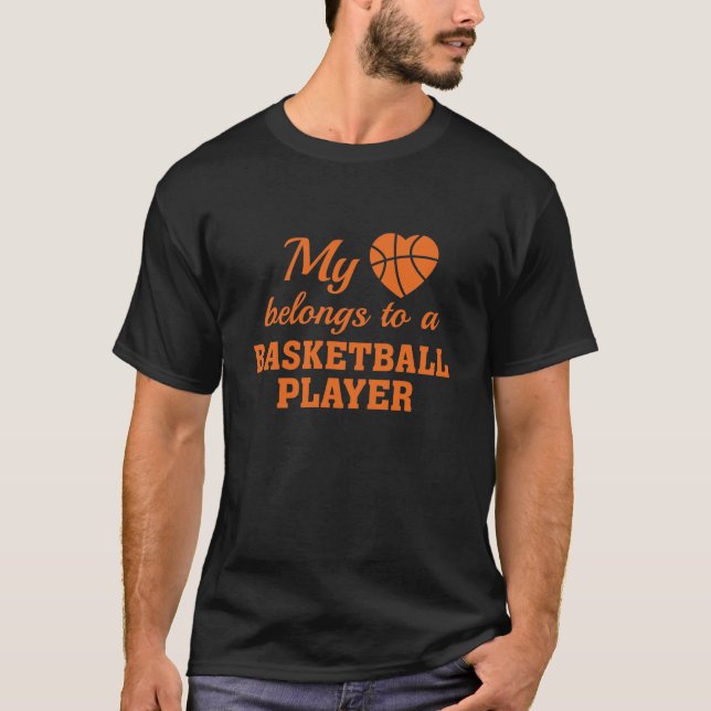T-shirt Heart Belongs Basketball (Devant)