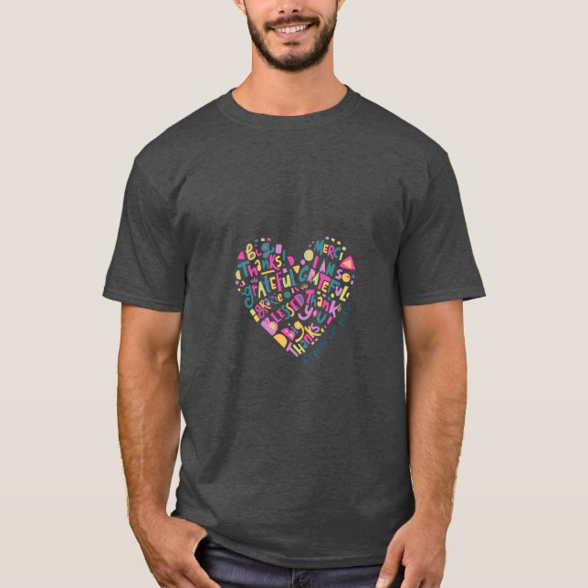 T-shirt Heart Design : Amour & Style combiné (Devant)