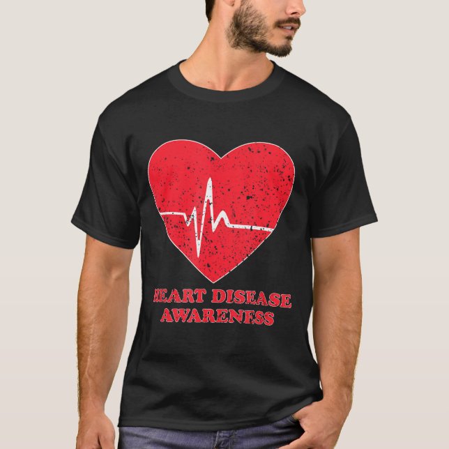 T-shirt Heart Disease Awareness -national Wear Red Shirt D (Devant)