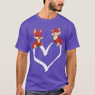 T-shirt Heart Faune Foes Nature Forêt Animal De Lover