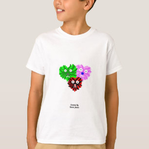T-shirt Heart Fuzzies Boys White Basic T Shirt