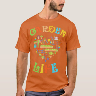 T-shirt Heart Gardening Love Garden Life Matching Family F