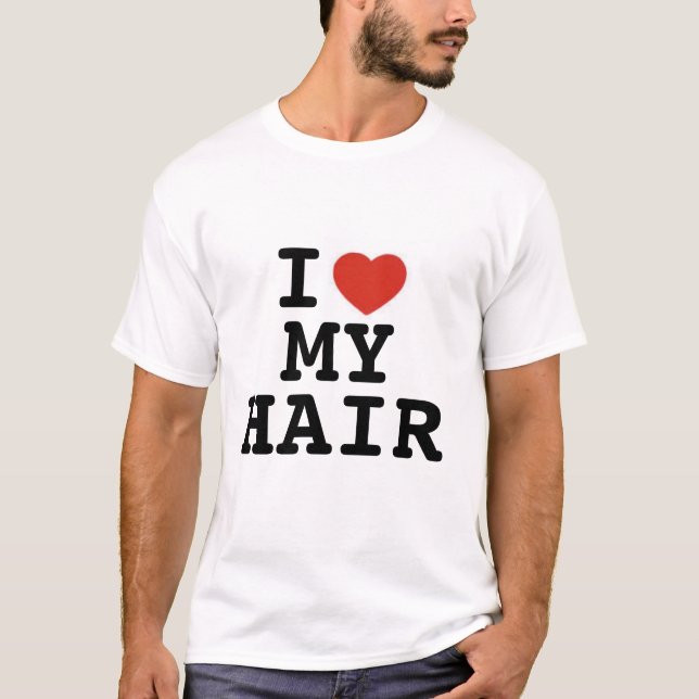 T-shirt *heart* I mes cheveux (Devant)