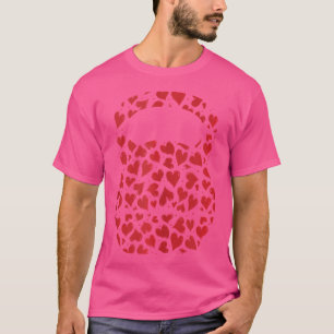 T-shirt Heart Kettlebell Valentines Jour Fitness Workout G