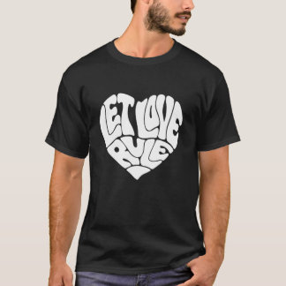 T-shirt Heart Let Love Rule Chanteur américain Lenny Essen