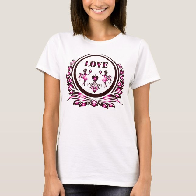 T-shirt Heart Lover Women Shirt (Devant)