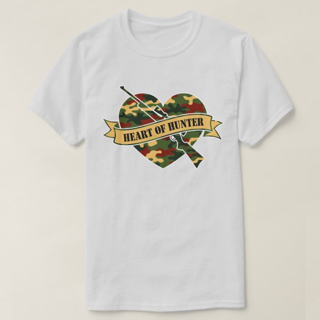 T-shirt Heart of Hunter – Instinct Sauvage (Design devant)