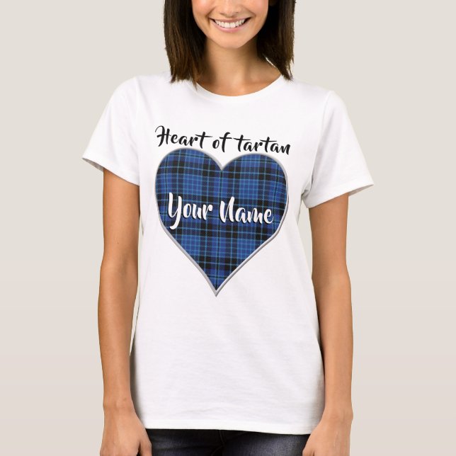 T-shirt Heart of Tartan Scottish Clergy Plaid (Devant)