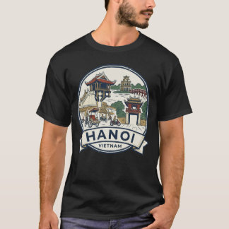 T-shirt Heart of Vietnam: Hanoi Skyline & Street Scene