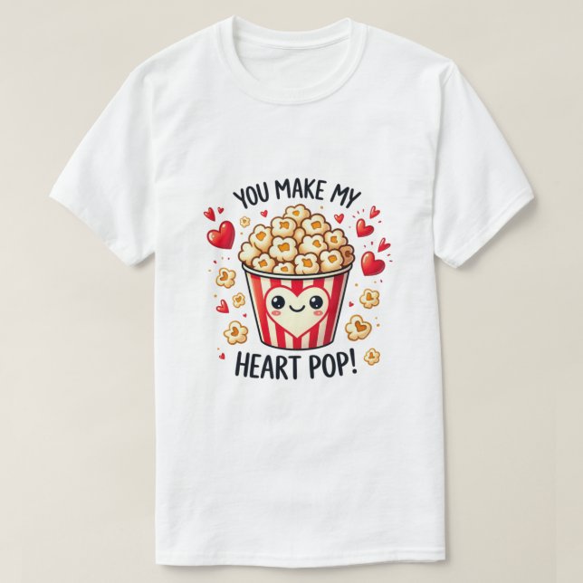 T-shirt Heart Pop. (Design devant)