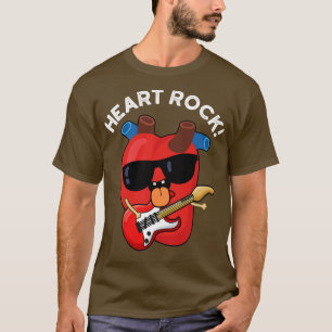 T-shirt Heart Rock Funny Music Anatomie Pun