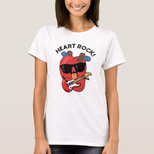 T-shirt Heart Rock Funny Music Pun