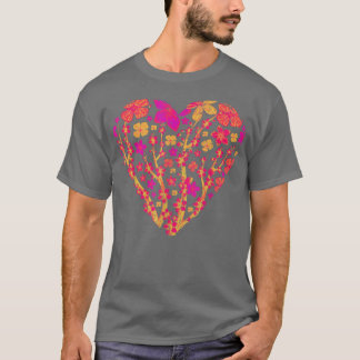 T-shirt Heart Sakura Fleur japonaise 80s Vaporwave Cherry