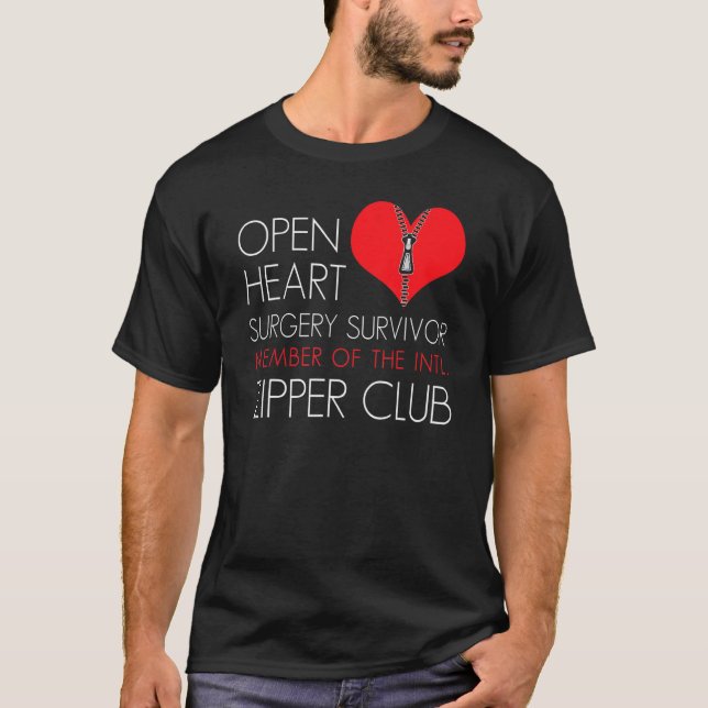 T-shirt Heart Surgery Zipper Club Member (Devant)