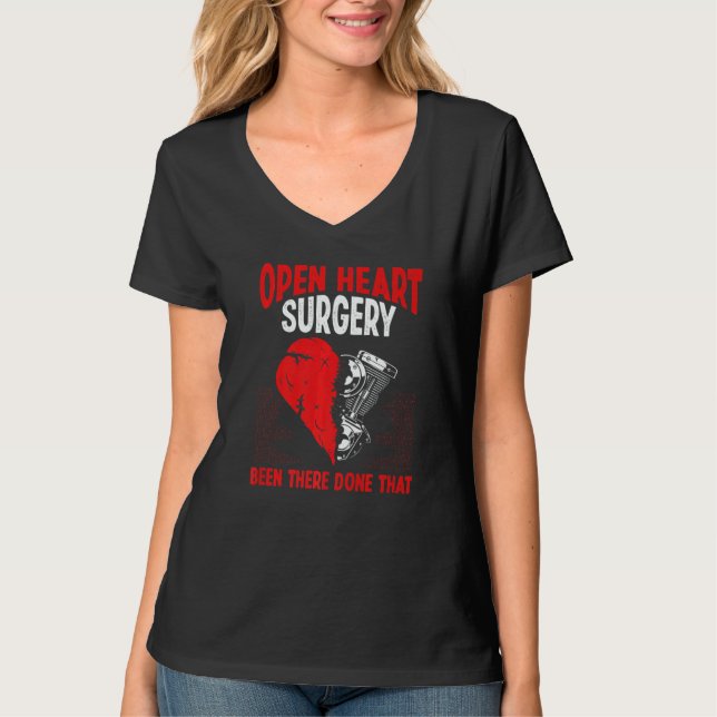 T-shirt Heart Transplant Survivor Heart Bypass Open Heart  (Devant)