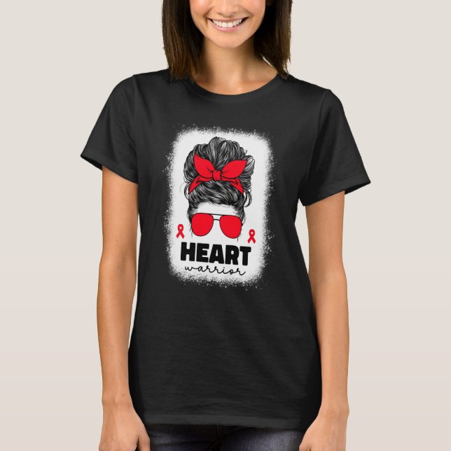 T-shirt Heart Warrior For Women Mom Heart Disease Awarenes (Devant)
