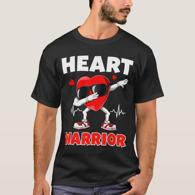 T-shirt Heart Warrior Heart Disease Awareness Month Red He (Devant)