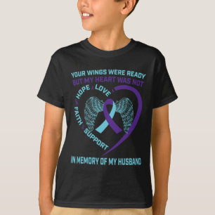 T-shirt Heart Wings Ribbon Hope Suicide Sensibilisation Pr