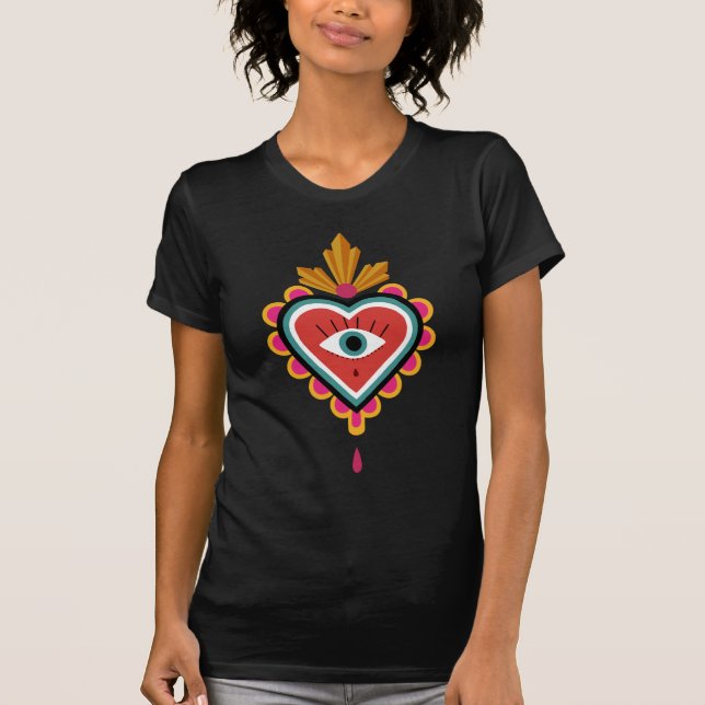 T-shirt Heart with Eyes (Devant)