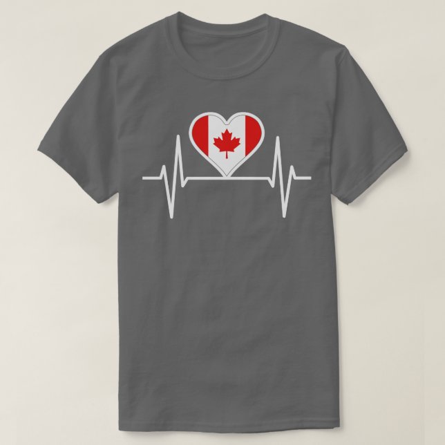 T-shirt Heartbeat 2 du Canada (Design devant)