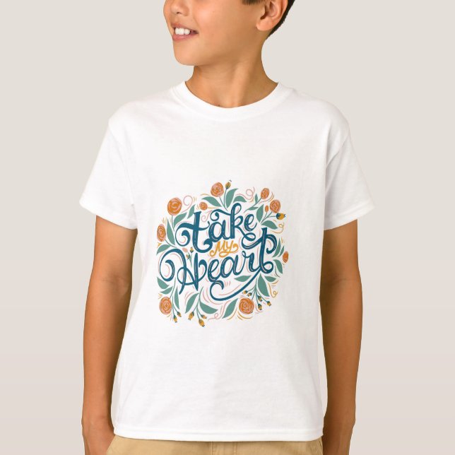 T-shirt Heartbeat floral (Devant)
