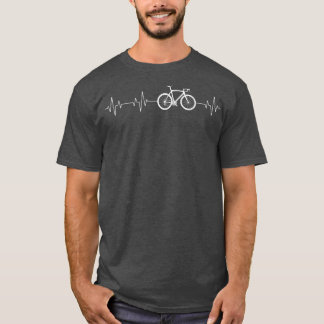 T-shirt Heartbeat Pedal Mountainbike Triathlon Downhill