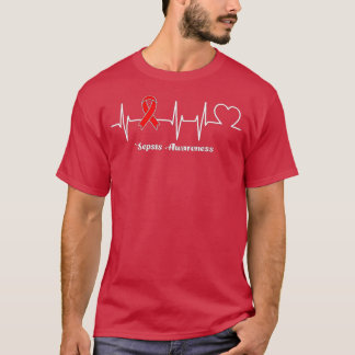 T-shirt Heartbeat Sepsis Warrior