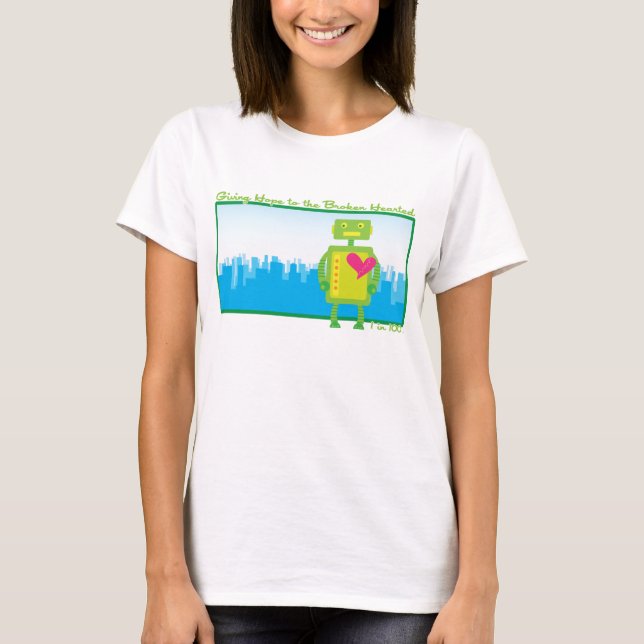 T-shirt HeartBot Ladies à manches longues (Devant)