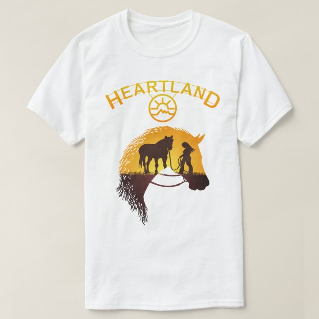 T-shirt Heartland, Heartland Ranch, Amateurs de chevaux, C (Design devant)
