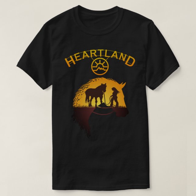 T-shirt Heartland, Heartland Ranch, Horse Lovers, Horse Ow (Design devant)