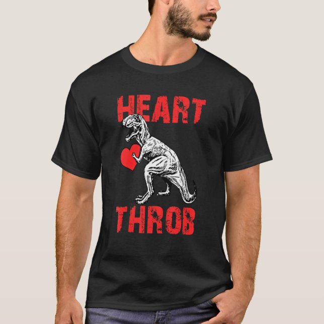 T-shirt Heartthrob Valentines Jour Cool Dinosaur T Rex V D (Devant)