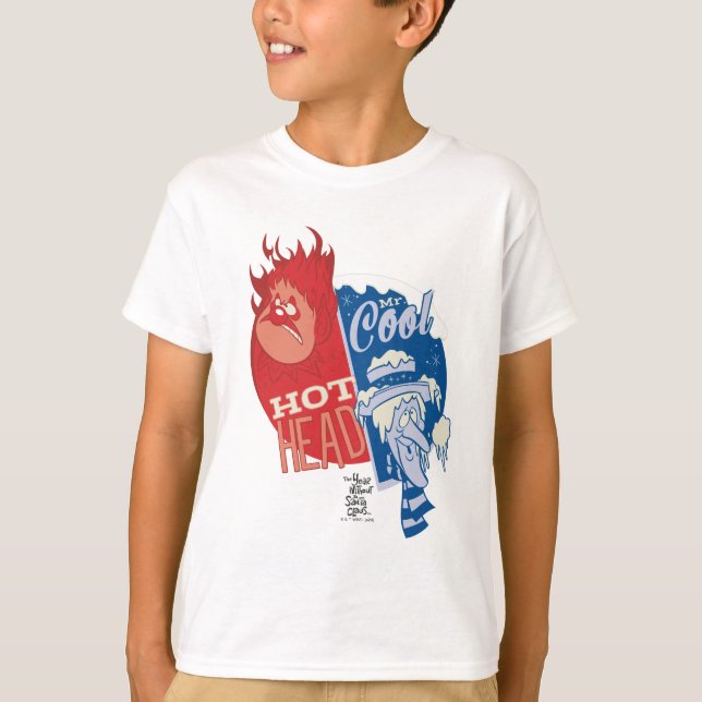 T-shirt Heat Miser Hot Head & Snow Miser M. Cool (Devant)