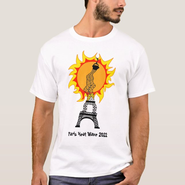 T-shirt Heat Wave 2022 Paris (Devant)