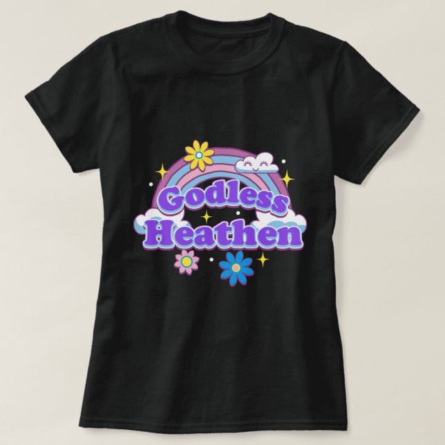 T-shirt Heathen 1 sans dieu (Design devant)