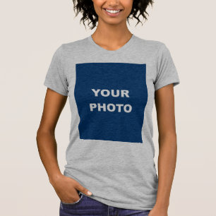 T-shirt Heather Grey Ajouter Votre Image Photo Logo