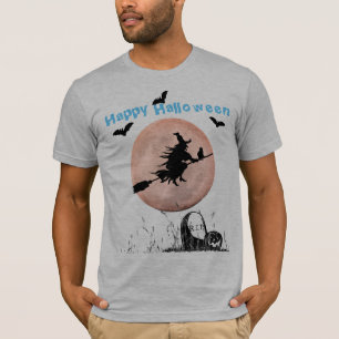 T-shirt Heather Grey Halloween Witch