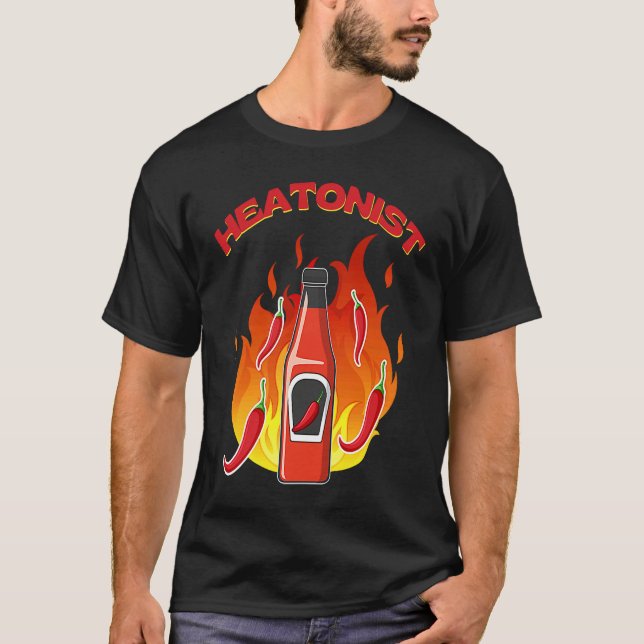 T-shirt Heatonist Habanero Sauce Foodie Spicy Hot Mexican  (Devant)