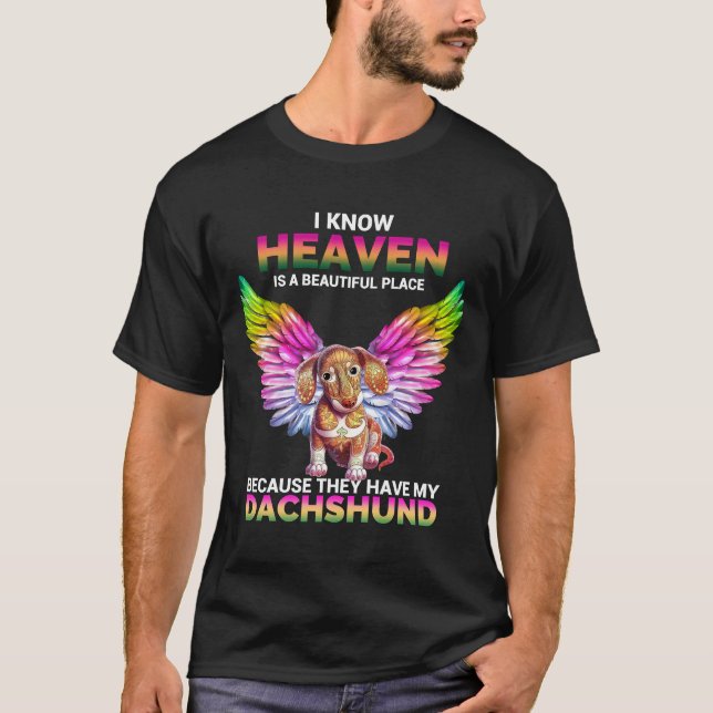 T-shirt Heaven Dachshund (Devant)