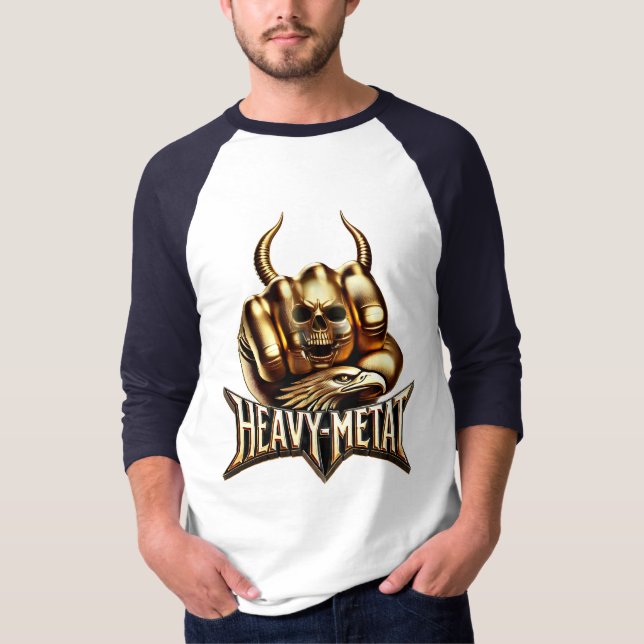T-shirt Heavy metal Faust avec Adler Totenkopf (Devant)