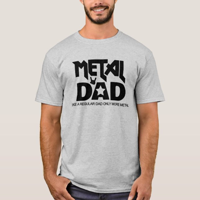 T-shirt Heavy Metal Music Papa Rocker Hard Rock Alternativ (Devant)