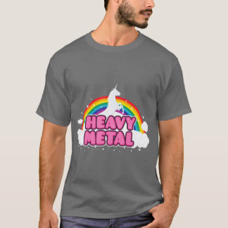 T-shirt Heavy Metal Unicorn friend