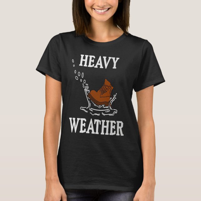 T-shirt Heavy Weather Metal Rock Festival Fan Rain Weather (Devant)