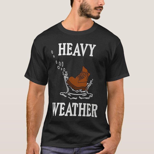 T-shirt Heavy Weather Metal Rock Festival Fan Rain Weather (Devant)