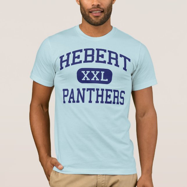 T-shirt Hebert - panthères - lycée - Beaumont le Texas (Devant)
